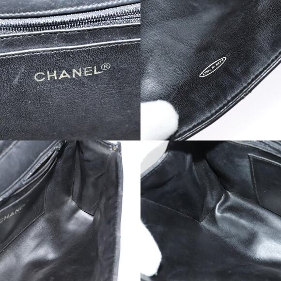 CHANEL - Black Lambskin Matelasse Westminster Chain Shoulder  Chanel Matelasse Chain Shoulder Bag